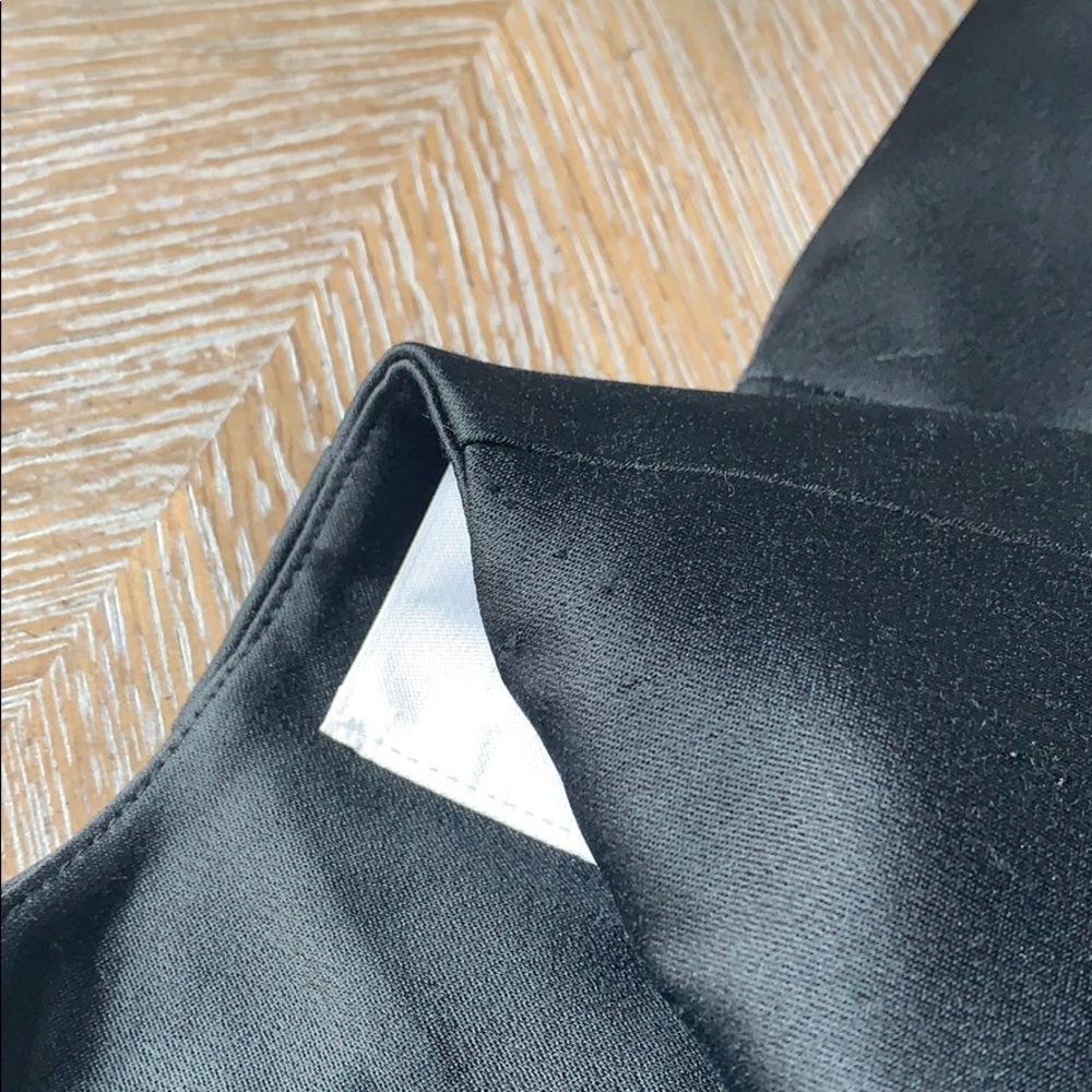 FRAME Black Satin Double Chested Blazer Jacket 0 - Picture 8 of 9